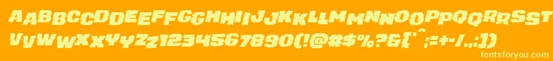 fuente juggerrockstagital – Fuentes Amarillas Sobre Fondo Naranja