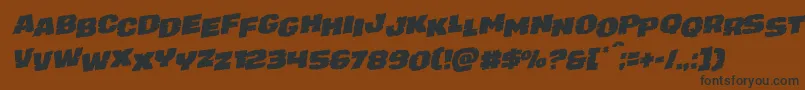 juggerrockstagrotal Font – Black Fonts on Brown Background