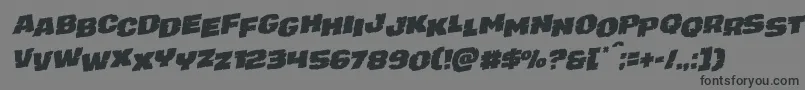 juggerrockstagrotal Font – Black Fonts on Gray Background