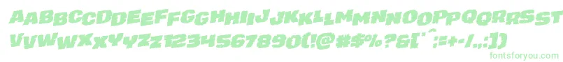 juggerrockstagrotal Font – Green Fonts on White Background