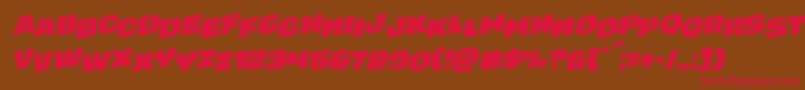 juggerrockstagrotal Font – Red Fonts on Brown Background