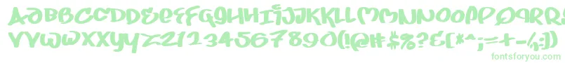 JUICE    Font – Green Fonts on White Background