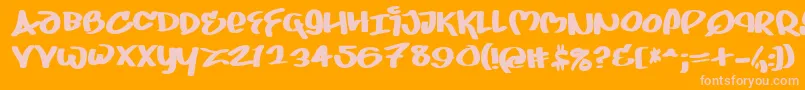 More about JUICE Font JUICE Font – Pink Fonts on Orange Background