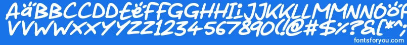 More about Juice it up Italic Font Juice it up Italic Font – White Fonts on Blue Background