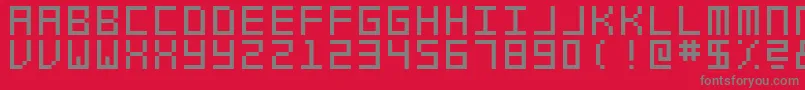 SwfitSl Font – Gray Fonts on Red Background