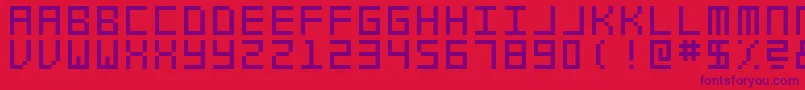 SwfitSl Font – Purple Fonts on Red Background