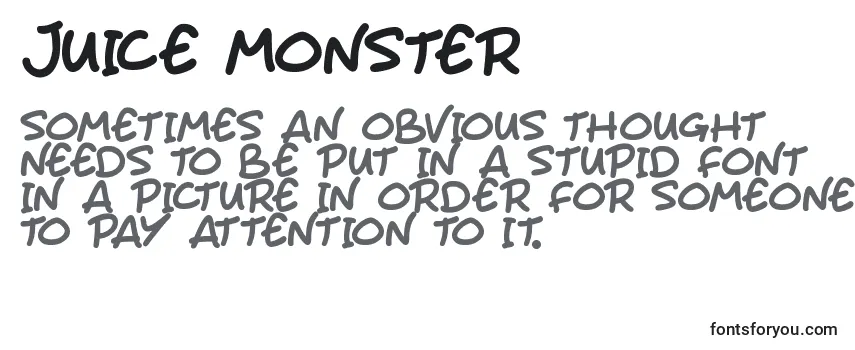 Шрифт Juice Monster
