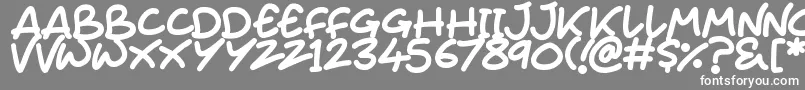 Juice Monster Font – White Fonts on Gray Background