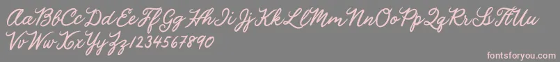 More about Julia Lauren Font Julia Lauren Font – Pink Fonts on Gray Background