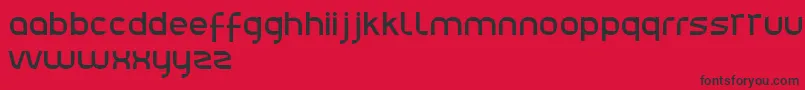 Julie01 Font – Black Fonts on Red Background