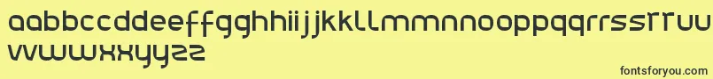 Julie01 Font – Black Fonts on Yellow Background