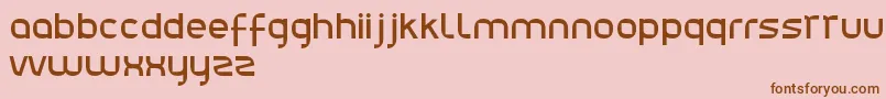 Шрифт Julie01 – коричневые шрифты на розовом фоне