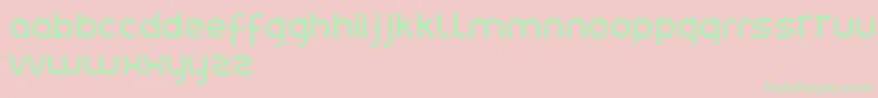 Julie01 Font – Green Fonts on Pink Background