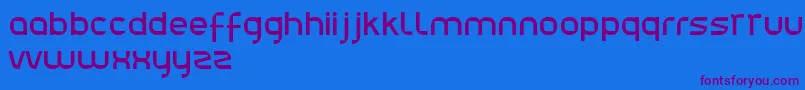 Julie01 Font – Purple Fonts on Blue Background