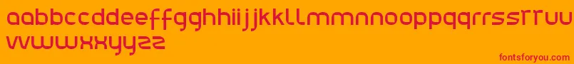 Julie01 Font – Red Fonts on Orange Background