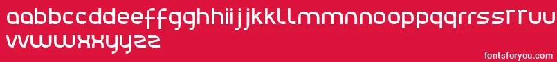 Julie01 Font – White Fonts on Red Background