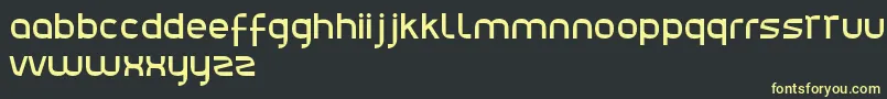 フォントJulie01 – 黒い背景に黄色の文字
