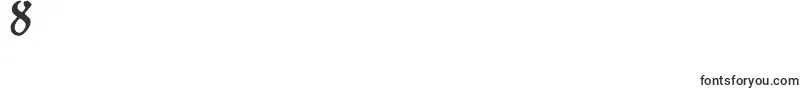 フォントJULIET   – フォント数字8