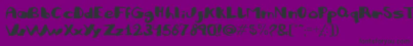 JULIFB   Font – Black Fonts on Purple Background