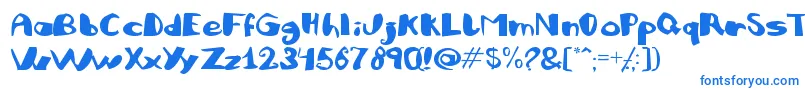 JULIFB  -Schriftart – Blaue Schriften