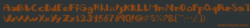 JULIFB   Font – Brown Fonts on Black Background