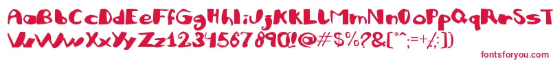 Шрифт JULIFB   – красные шрифты