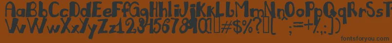 JULIL    Font – Black Fonts on Brown Background
