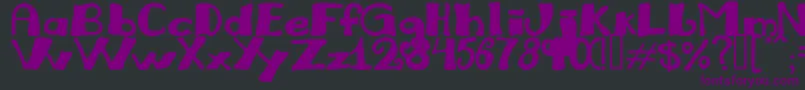 JULIRG   Font – Purple Fonts on Black Background