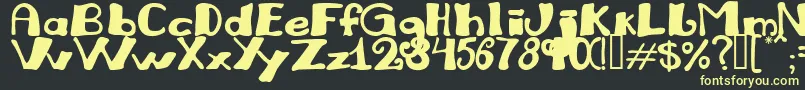 JULIRG   Font – Yellow Fonts on Black Background