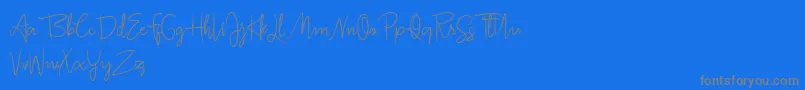 fuente Jullia Script Personal Use Only – Fuentes Grises Sobre Fondo Azul