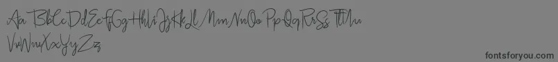 Подробнее о шрифте Jullia Script Personal Use Only Шрифт Jullia Script Personal Use Only – чёрные шрифты на сером фоне