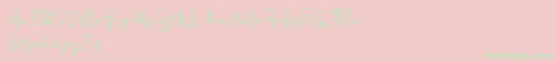 More about Jullia Script Personal Use Only Font Jullia Script Personal Use Only Font – Green Fonts on Pink Background