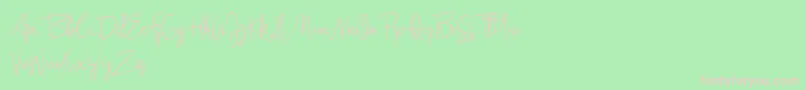 Police Jullia Script Personal Use Only – polices roses sur fond vert