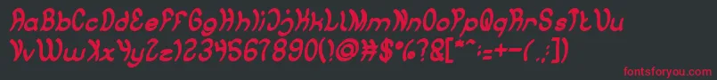 Jump Street BOLD Font – Red Fonts on Black Background