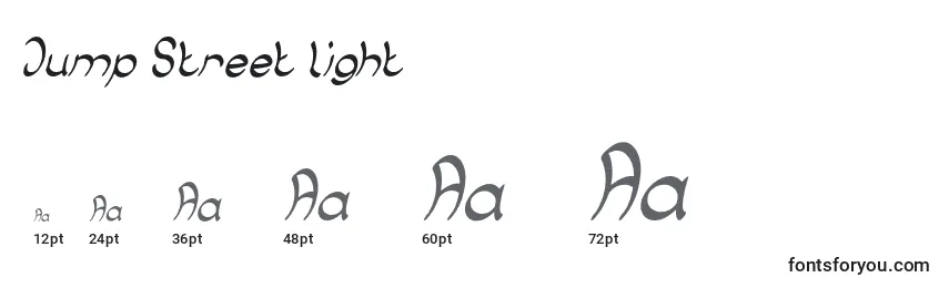 Jump Street light Font Sizes
