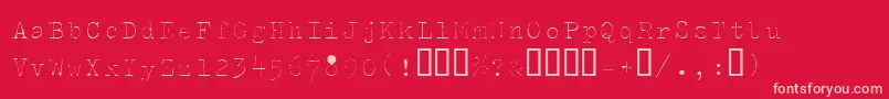 Splendid66 Font – Pink Fonts on Red Background