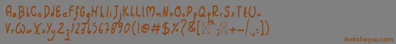 Jumpex Font – Brown Fonts on Gray Background