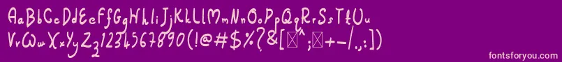 Jumpex Font – Pink Fonts on Purple Background