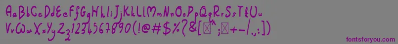 Jumpex Font – Purple Fonts on Gray Background