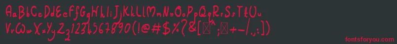Jumpex Font – Red Fonts on Black Background