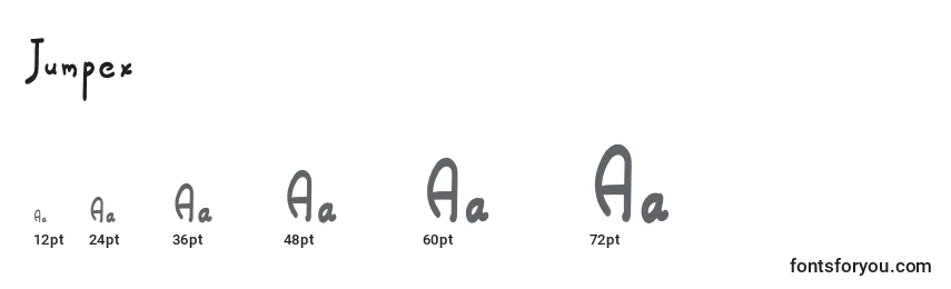Jumpex Font Sizes