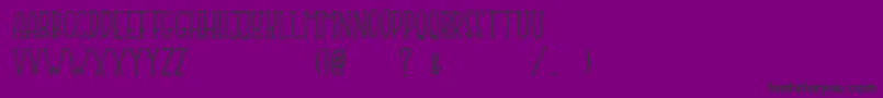 Jumping Frog Demo Font – Black Fonts on Purple Background