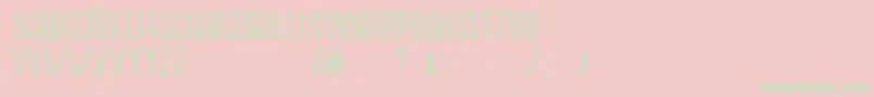 Jumping Frog Demo Font – Green Fonts on Pink Background