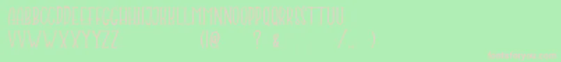 Jumping Frog Demo Font – Pink Fonts on Green Background