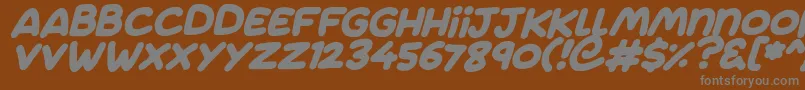 Подробнее о шрифте Jumping Italic Шрифт Jumping Italic – серые шрифты на коричневом фоне