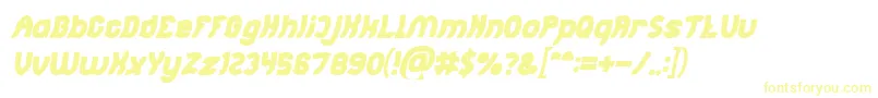 Jumping Running Bold Italic Font – Yellow Fonts