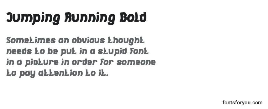 Jumping Running Bold-fontti