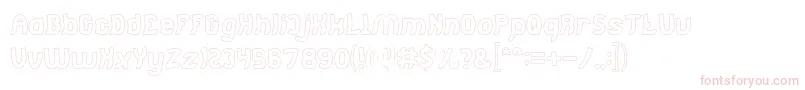 Jumping Running Hollow Font – Pink Fonts