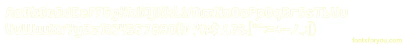 Jumping Running Hollow Font – Yellow Fonts