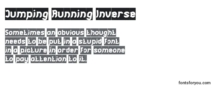 Шрифт Jumping Running Inverse